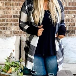 Plaid Cardigan